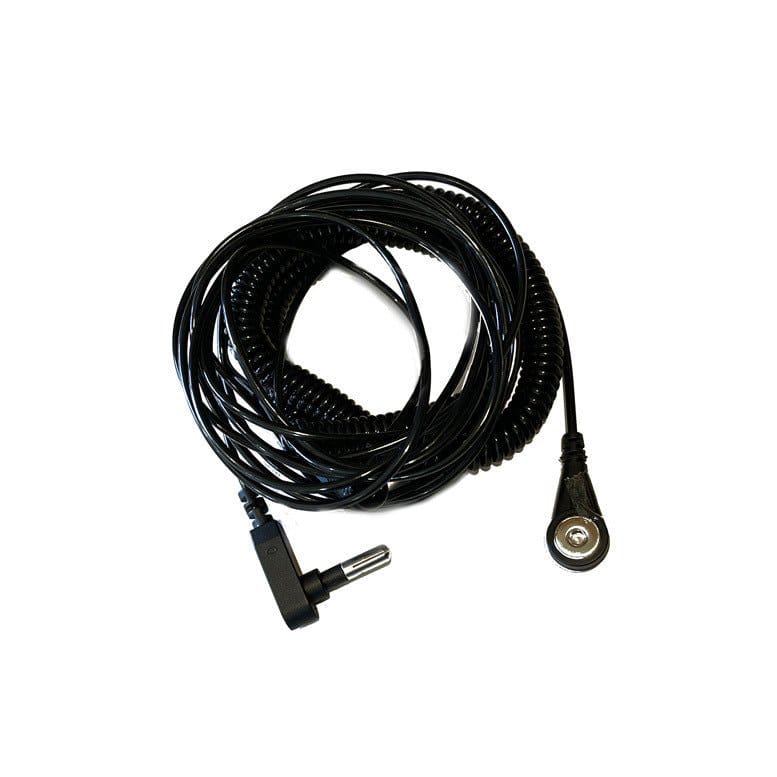 Black coiled cable with connector - product 14508
