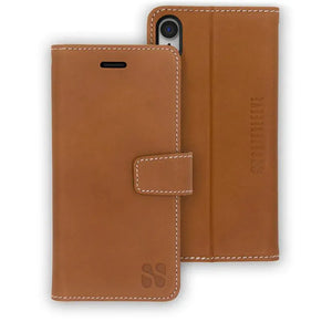 Brown leather phone case
