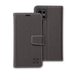 Samsung S25 Ultra wallet case in dark gray