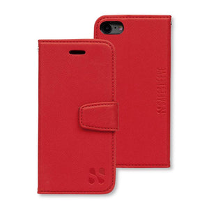 Red iPhone wallet case