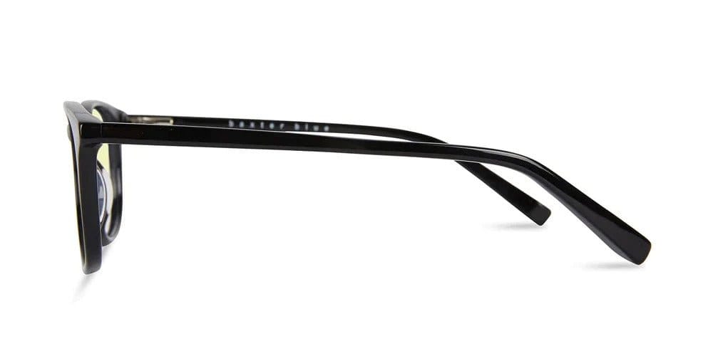 BB15476 Black eyeglasses, side view.