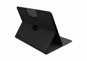 Def_3378 tablet case, black, angled view