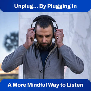 DefenderShield over-ear headphones, 3.5mm, mindful listening