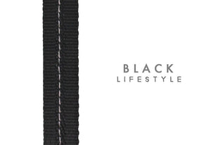 Black ribbon detail with Black Lifestyle text.