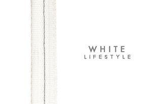 White lifestyle image with textured detail