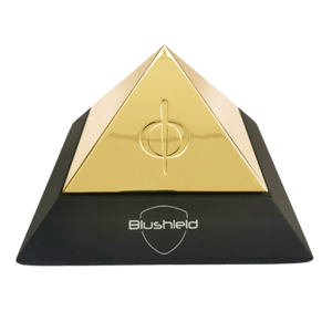 Blushield Frame-128 gold pyramid device
