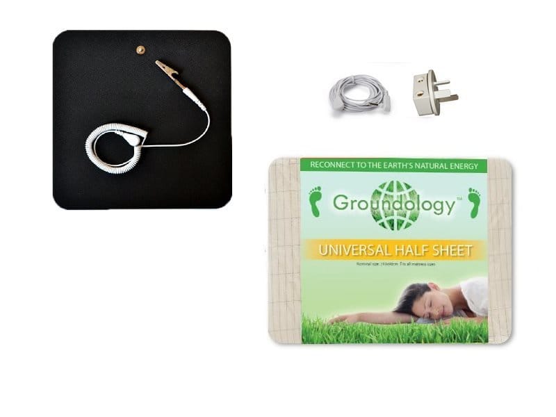 Groundology Universal Half Sheet with grounding accessories