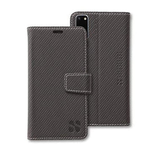GS20 Black CF Leather Phone Case