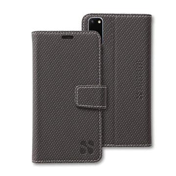 GS20 Black CF Leather Phone Case