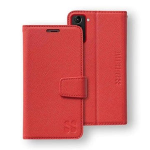 GS21 Red Leather Phone Case