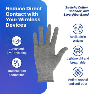 EMF shielding touchscreen gloves