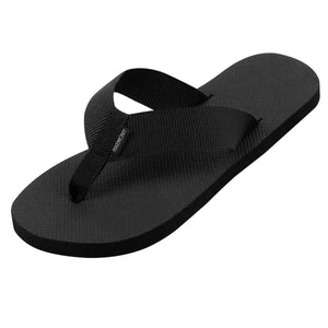 Black grounding flip flop sandal for men
