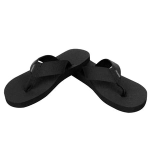 Black men's grounding flip flops