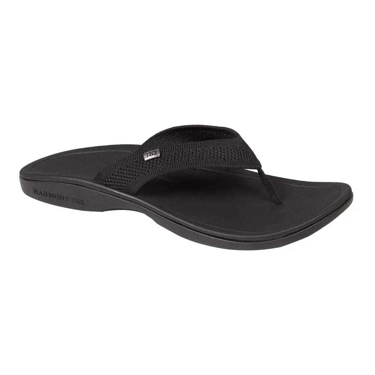Black conductive grounding flip-flop sandal