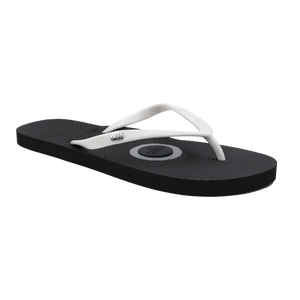 Black & white grounding flip flops for beach earthing