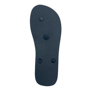 Black grounding flip flop sole view