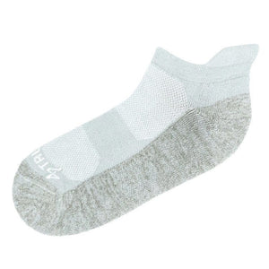 Gray LC-COT flat athletic sock