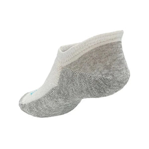 Gray No Show Heel Sock