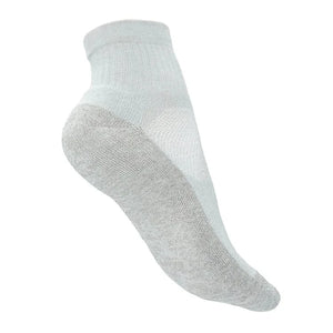 White quarter cotton sock back view