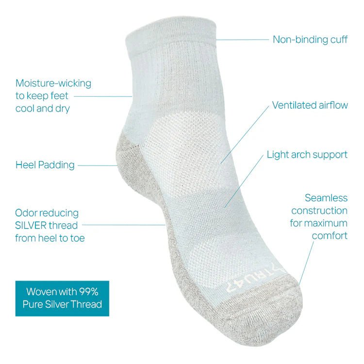 Tru47 - QUARTER Cotton Grounding Socks