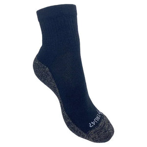 Black cotton quarter sock