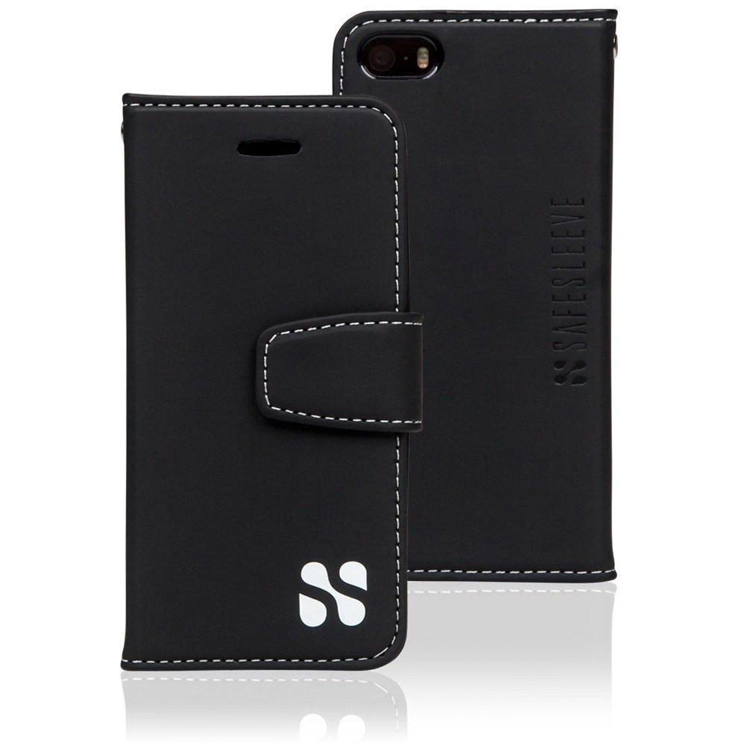 Safesleeve iPhone Case - Black Leather