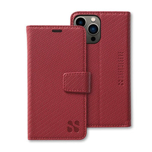 SS i15 Pro CF Red Wallet Case