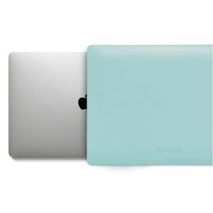 MacBook Pro with blue case