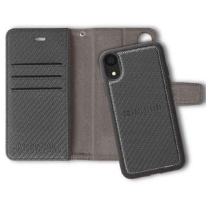 Gray phone case with wallet back
