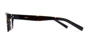 Bailey retro tortoise eyeglasses side view
