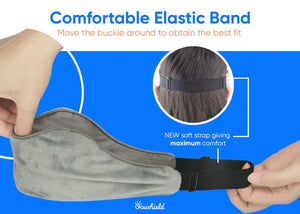 Bamboo weighted sleep mask with comfortable elastic adjustable band