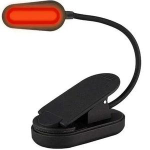 Red light book light to block blue light