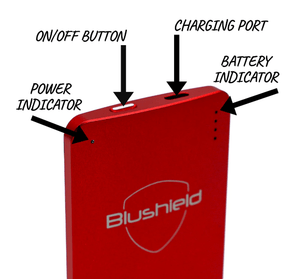 On/Off, Charging, Power & Battery Indicators