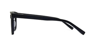 Carter matte black glasses side view