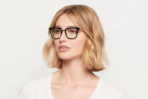 Chloe Midnight Black glasses on woman