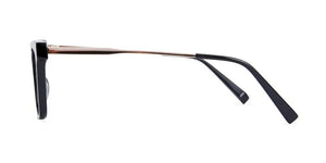 Chloe Midnight Black eyeglasses frame, side view.