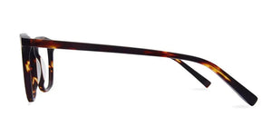Clark Matte Havana eyeglasses - side view