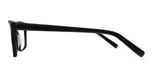 Matte black crane eyeglasses side view.