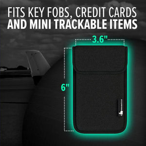 DefenderShield Ultra Armor Key Fob Size - Fits Key Fobs, Cards & Trackable Items