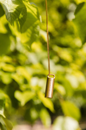Petite heal capsule pendant in nature