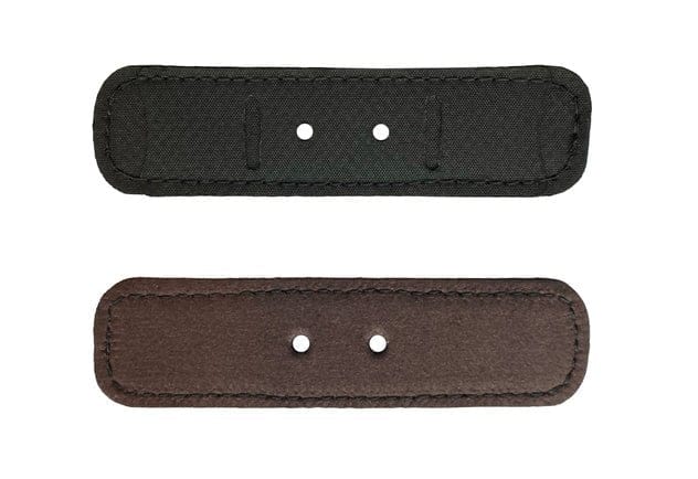 Black & brown shoe heel protectors