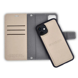 iPhone 11 Be-CF-D leather wallet case with radiation protection