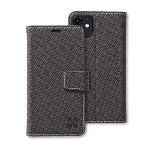 iPhone 11 Black Carbon Fiber Wallet Case