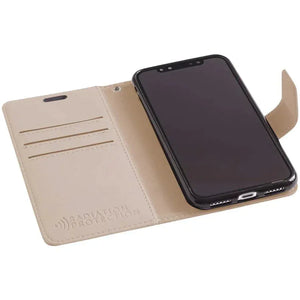 iPhone 11 Gray Wallet Case with Radiation Protection