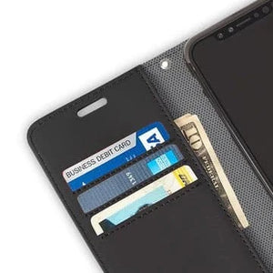 iPhone 11 Pro Black wallet case with cards