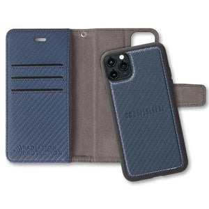 iPhone 11 Pro Navy Carbon Fiber Wallet Case
