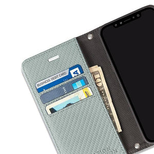 iPhone 11 Pro Wallet Case - Green with Cards and Cash