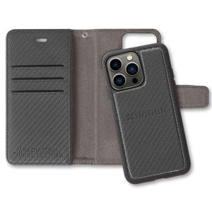 iPhone 13 Pro Black Carbon Fiber Wallet Case