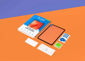 iPad blue light screen protector packaging
