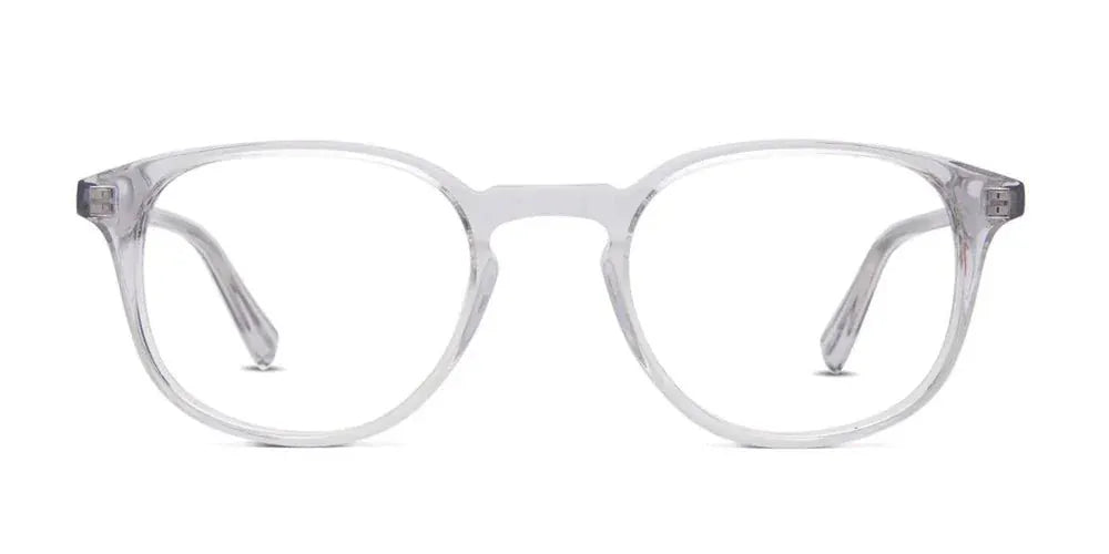Clear crystal eyeglasses, Lane style